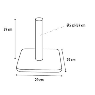 kattenpaal polset afmetingen