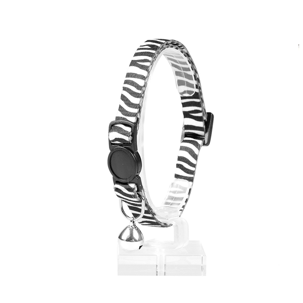 kattenhalsband met zebraprint