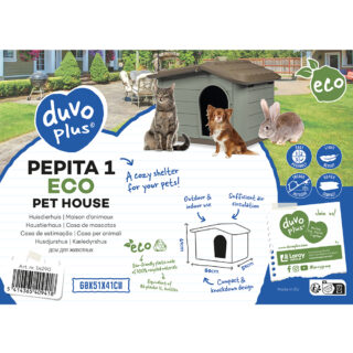 Verpakking pepita kattenhuis voor buiten