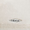 witte pluche stof met trixie logo